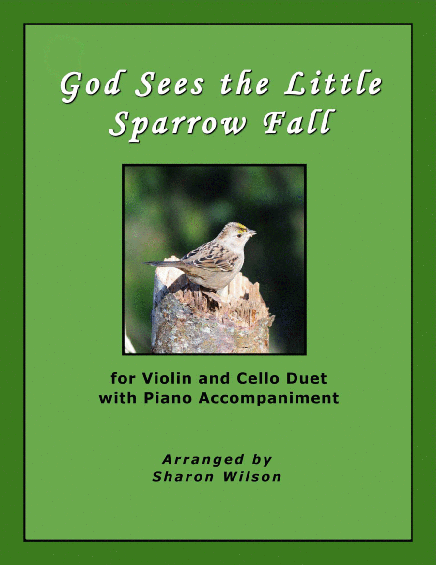 God Sees the Little Sparrow Fall (for Violin and Cello Duet with Piano Accompaniment) image number null