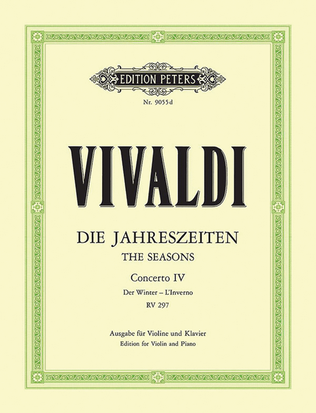 Book cover for Violin Concerto in F minor Op. 8 No. 4 Winter (Edition for Violin and Piano)
