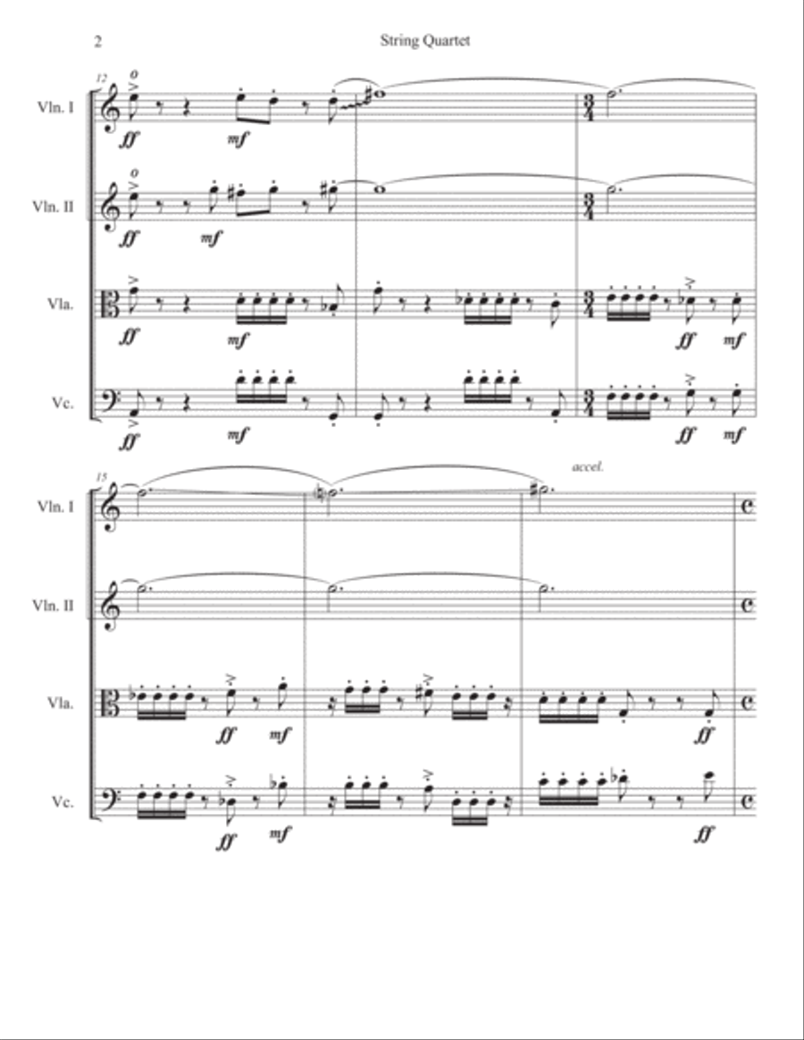 String Quartet No. 1 String Quartet scores gallery preview page 2