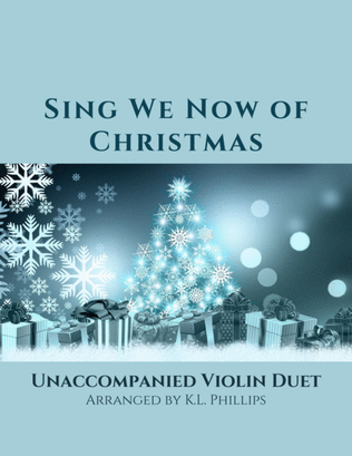 Book cover for Sing We Now of Christmas - Violin Duet