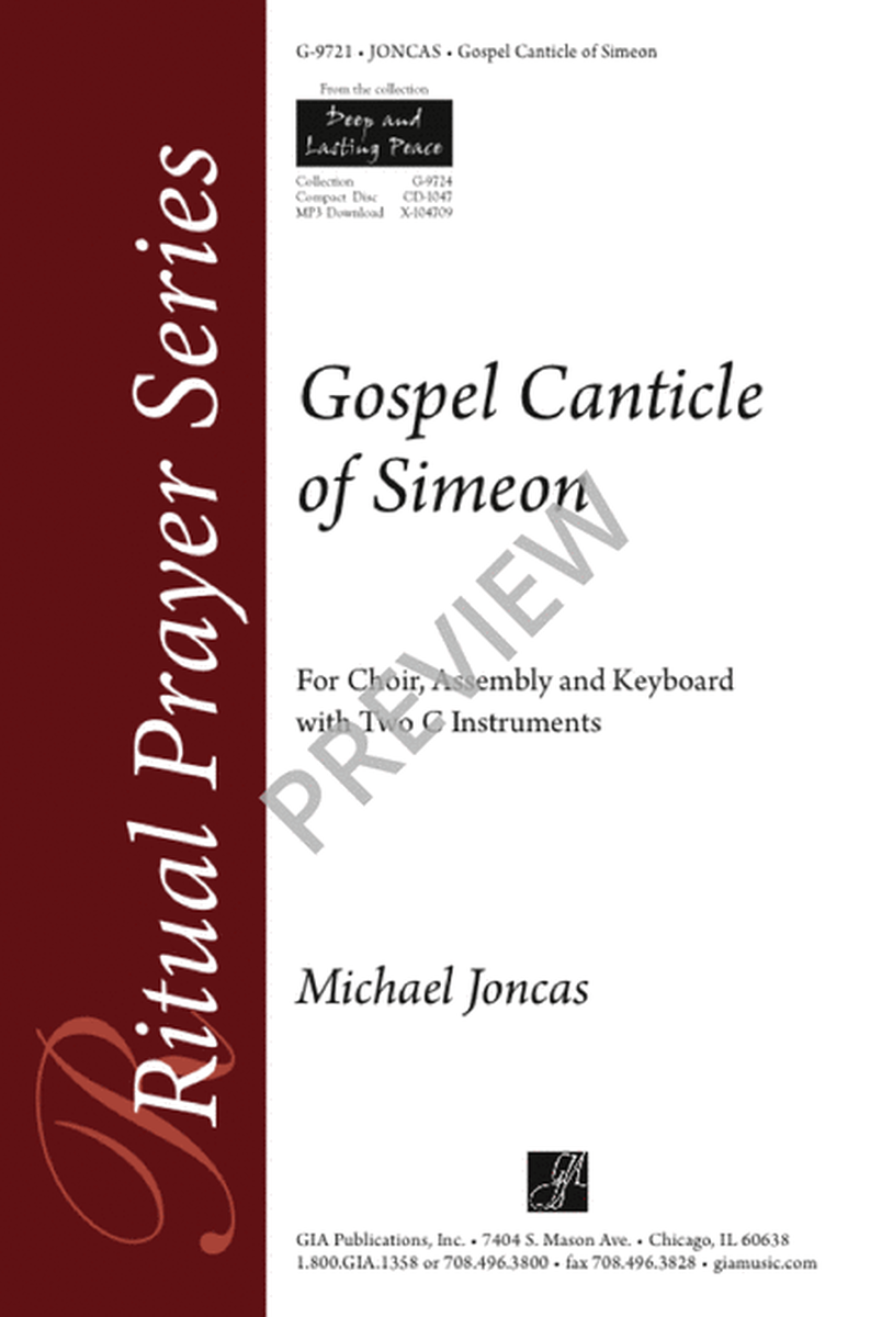 Gospel Canticle of Simeon image number null