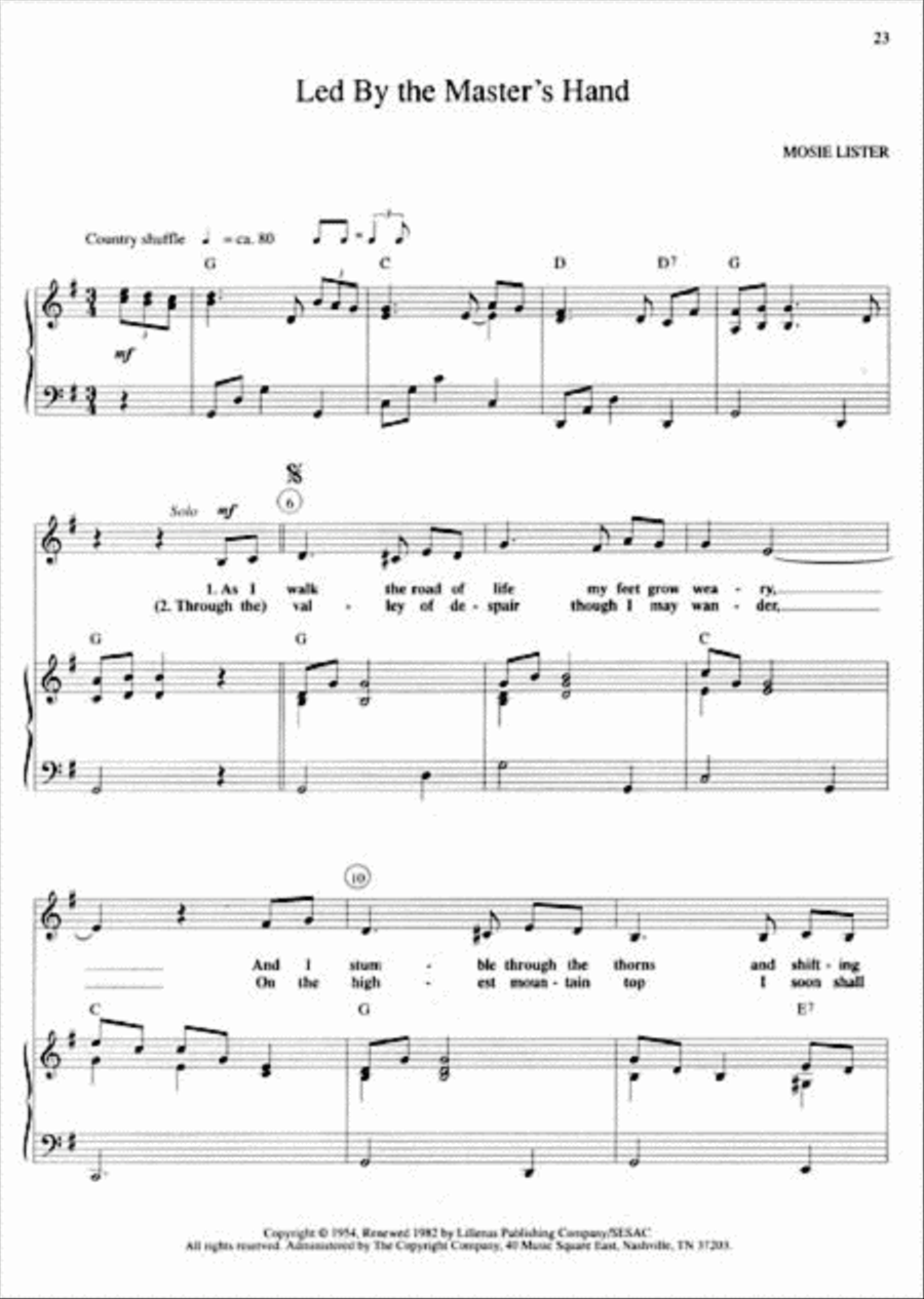 Gospel Classics for Mixed Trio Piano Solo scores gallery preview page 2