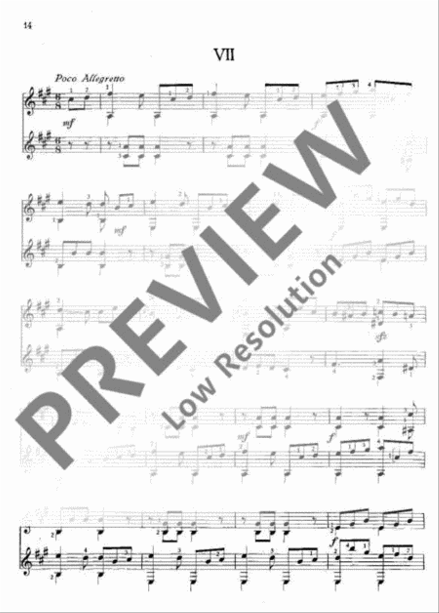 Easy Progressive Pieces Classical Guitar scores gallery preview page 15