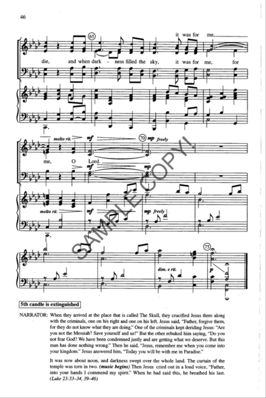 Shadow of the Cross 4-Part scores gallery preview page 32