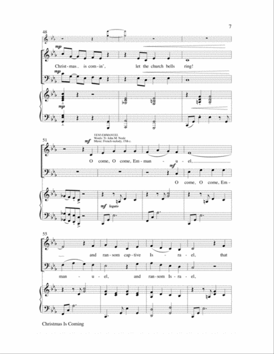 Christmas Is Coming Christmas Is Coming Choir scores gallery preview page 7