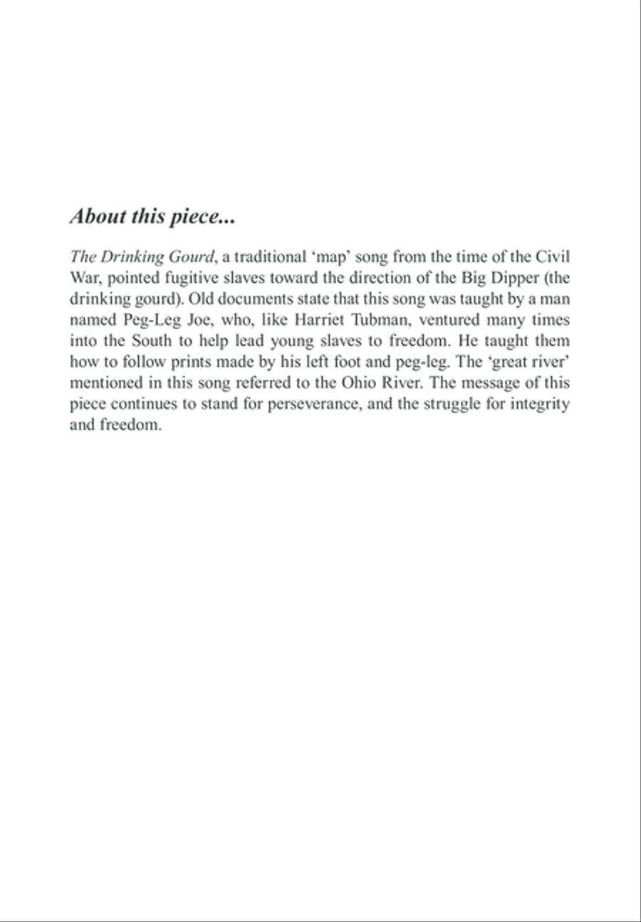The Drinking Gourd 2-Part scores gallery preview page 2