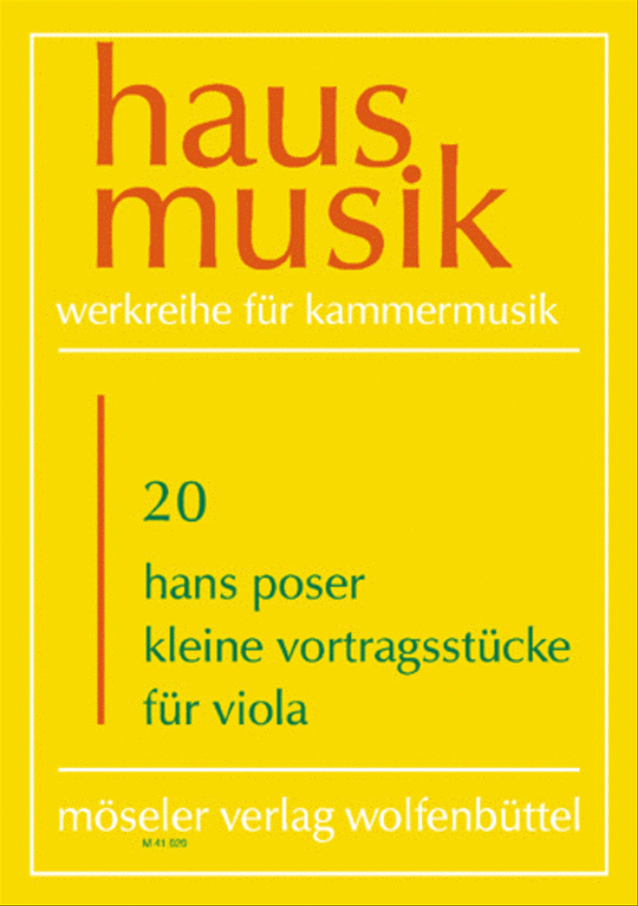 Kleine Vortragsstucke Kleine Vortragsstucke Viola Solo scores gallery preview page 1