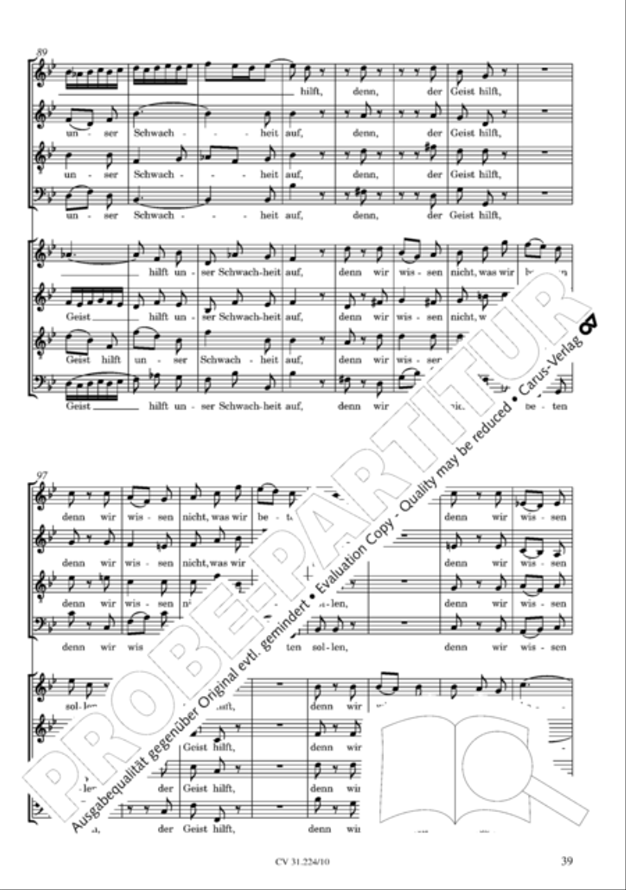 The complete motets (without Bc) Choir scores gallery preview page 46