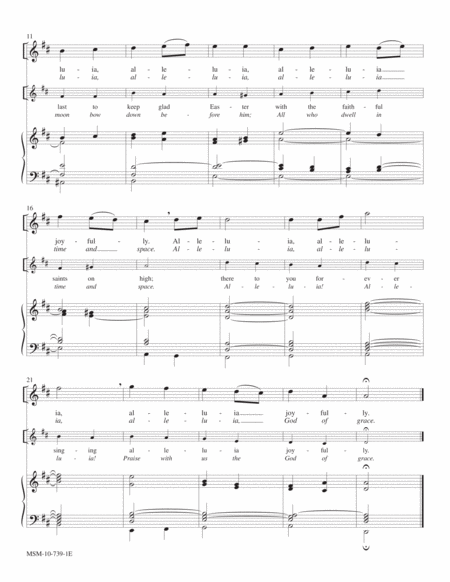 Alleluia, Song of Gladness (Praise, My Soul, the King of Heaven) (Descant and Alternate Harmonization)