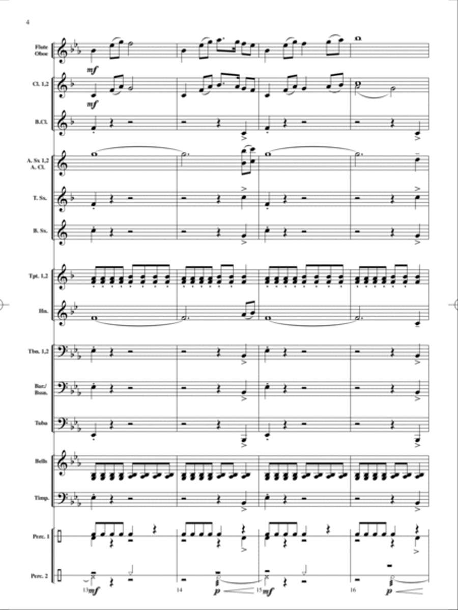 On Holiday Concert Band scores gallery preview page 5