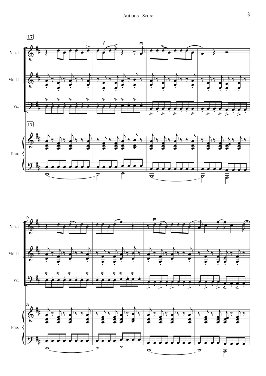 Auf Uns Piano Quartet scores gallery preview page 4