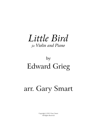 "Little Bird" (Greig) arr. for violin and piano SCORE
