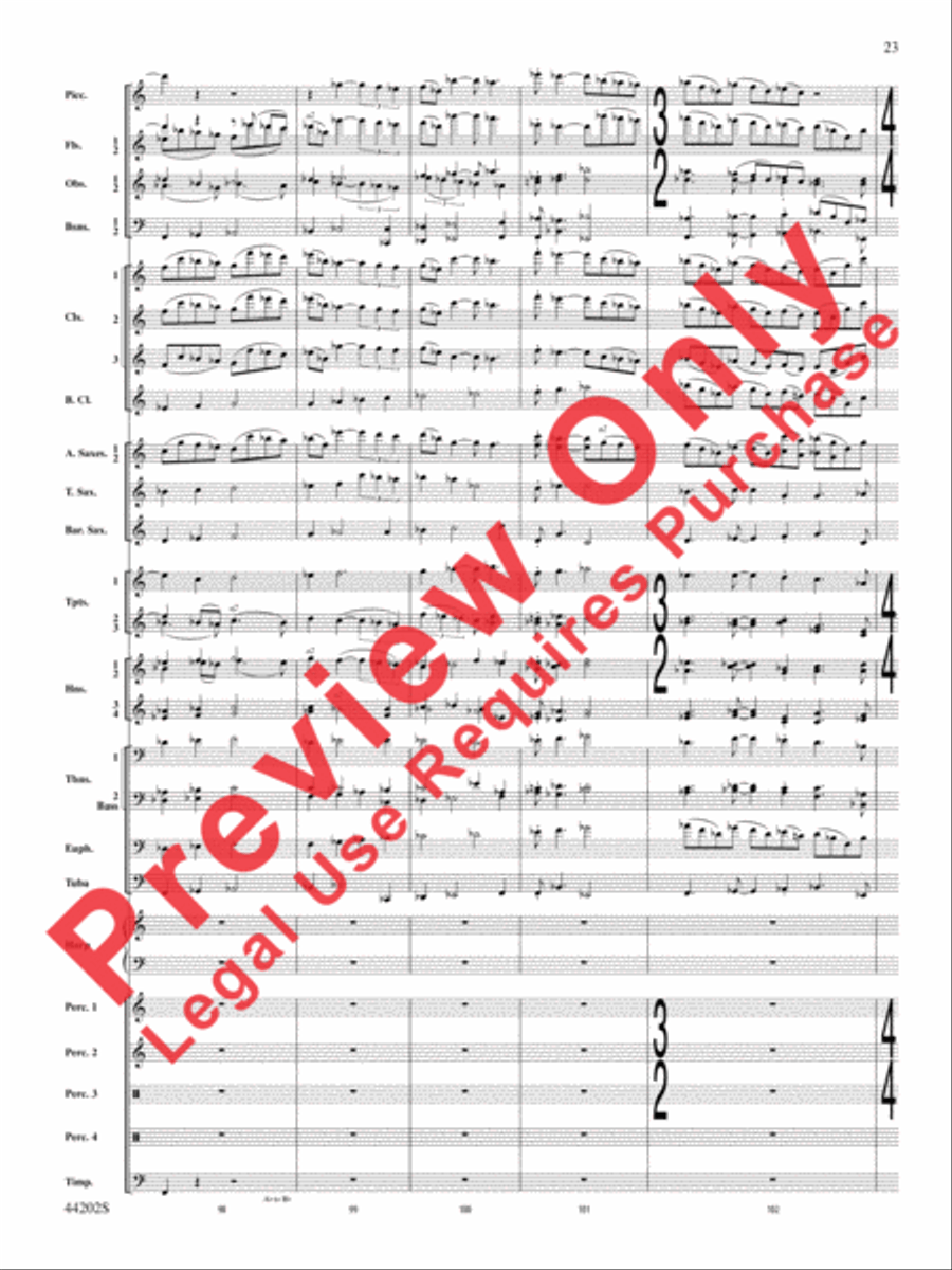 A Celebration Overture Concert Band scores gallery preview page 24