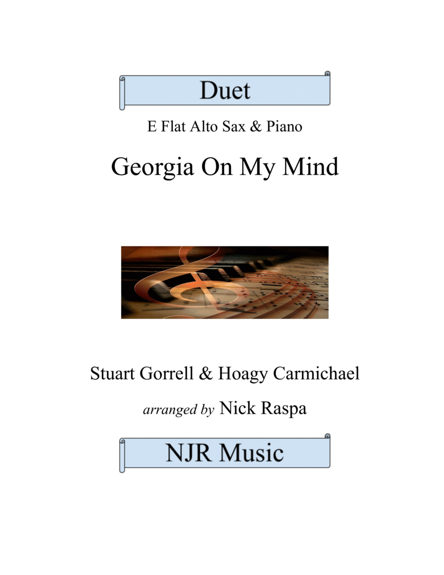 Georgia On My Mind Alto Saxophone scores gallery preview page 1