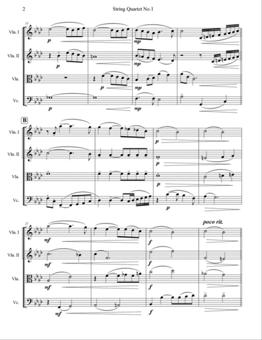 String Quartet No.1 String Quartet scores gallery preview page 4