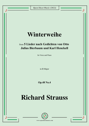 Richard Strauss-Winterweihe,in B Major