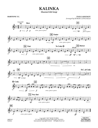 Kalinka (Russian Folk Song) - Baritone T.C.