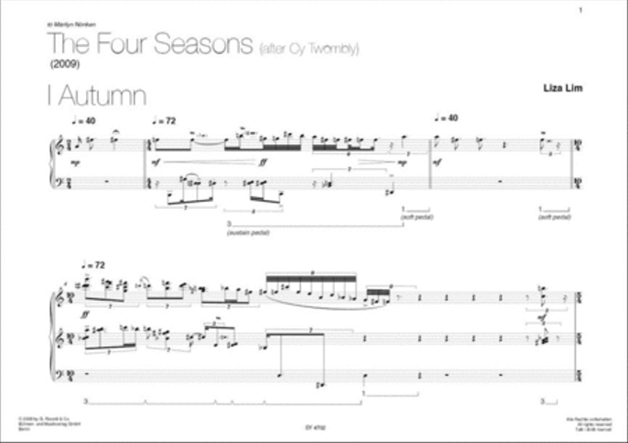 The Four Seasons Piano Solo scores gallery preview page 2