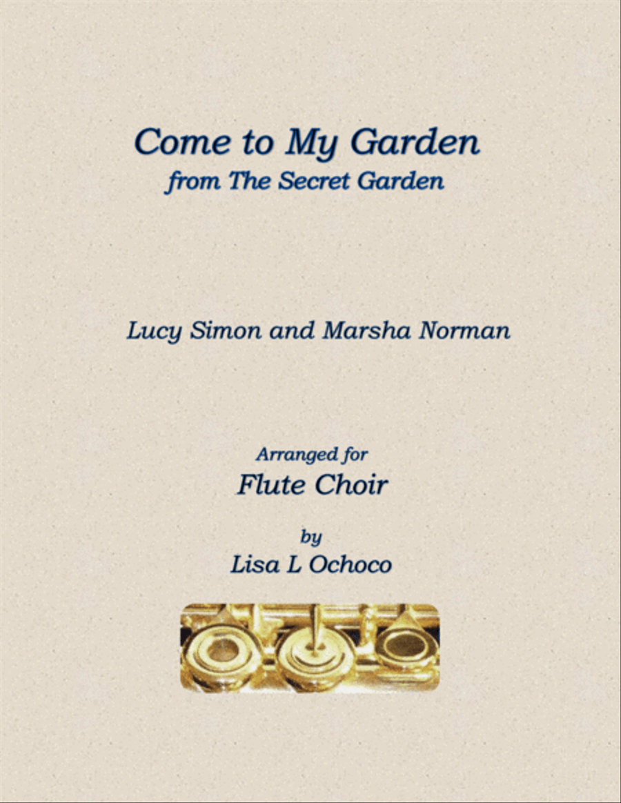 Come To My Garden Flute Choir scores gallery preview page 1