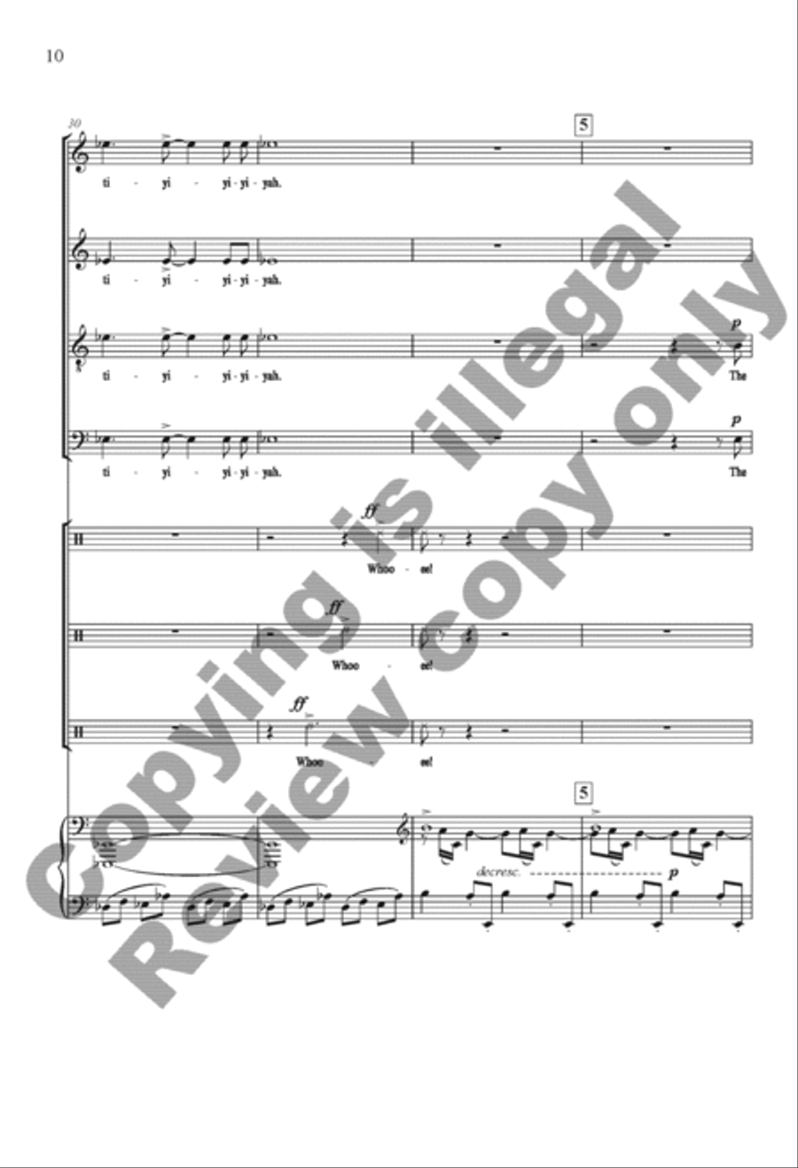 The Settling Years: (Piano/Choral Score) image number null