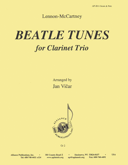 Beatle Tunes For Clarinet Trio