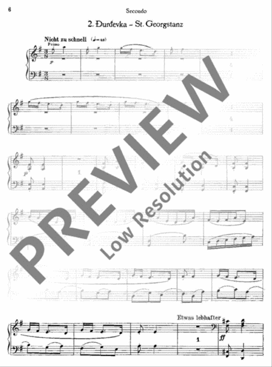 Slavonic Dances with Variations Piano Duet scores gallery preview page 7