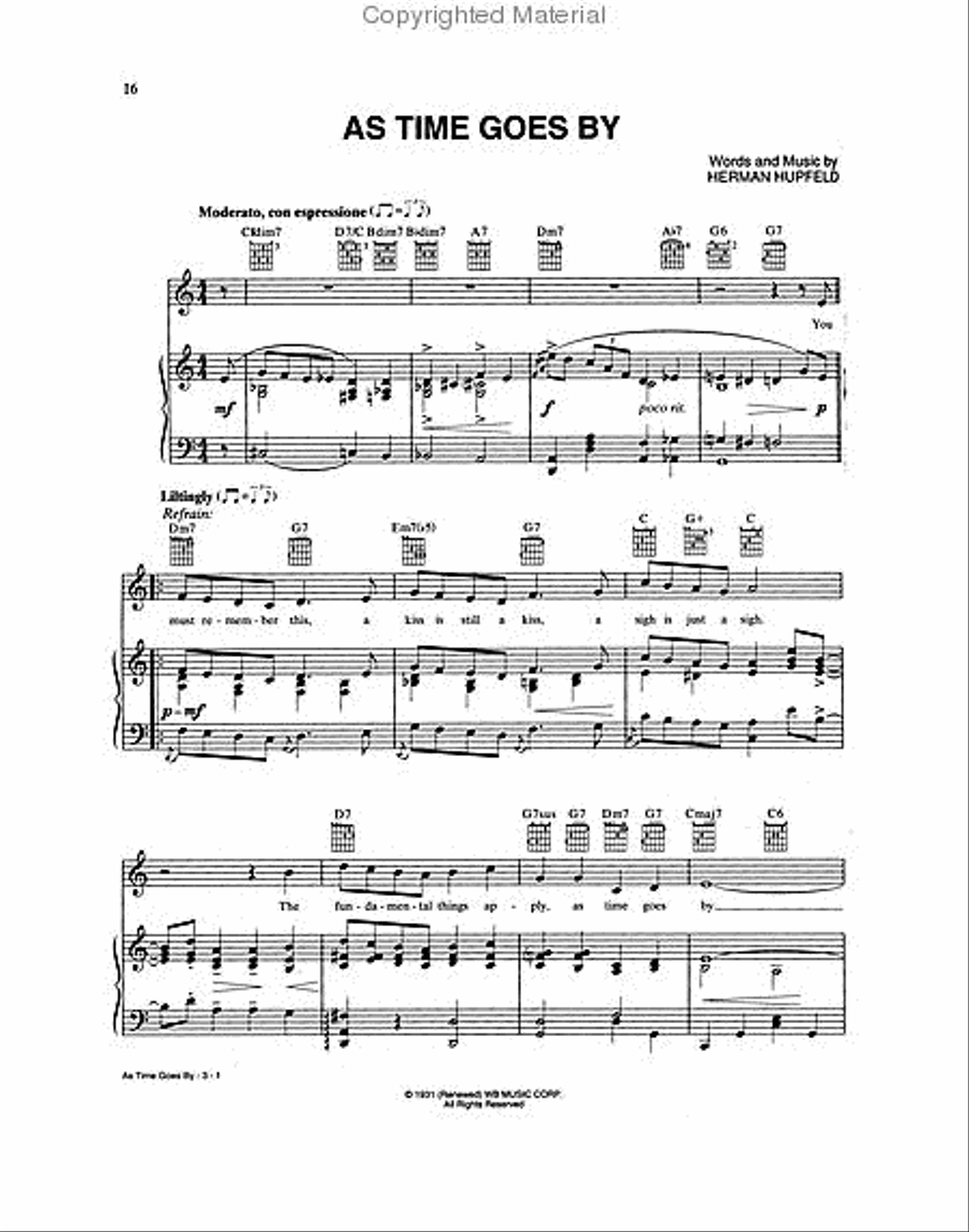 152 of the World's Most Beautiful Songs Piano, Vocal, Guitar scores gallery preview page 4