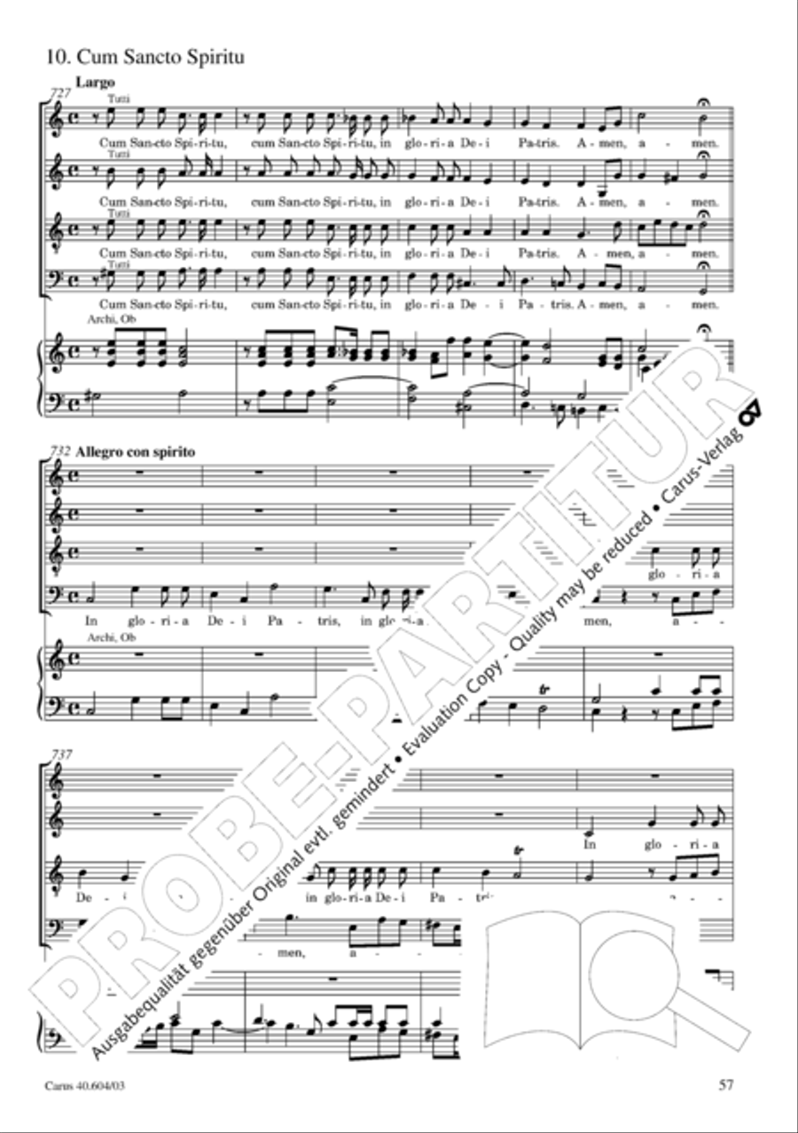 Grosse Mariazeller Messe in C 4-Part scores gallery preview page 66