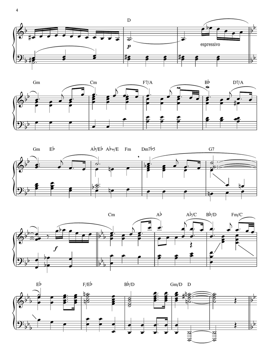 Chess Chess Piano Solo scores gallery preview page 4