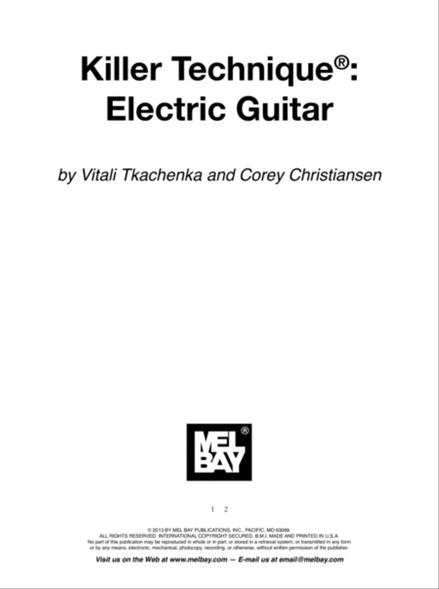 Killer Technique: Electric Guitar Electric Guitar scores gallery preview page 2