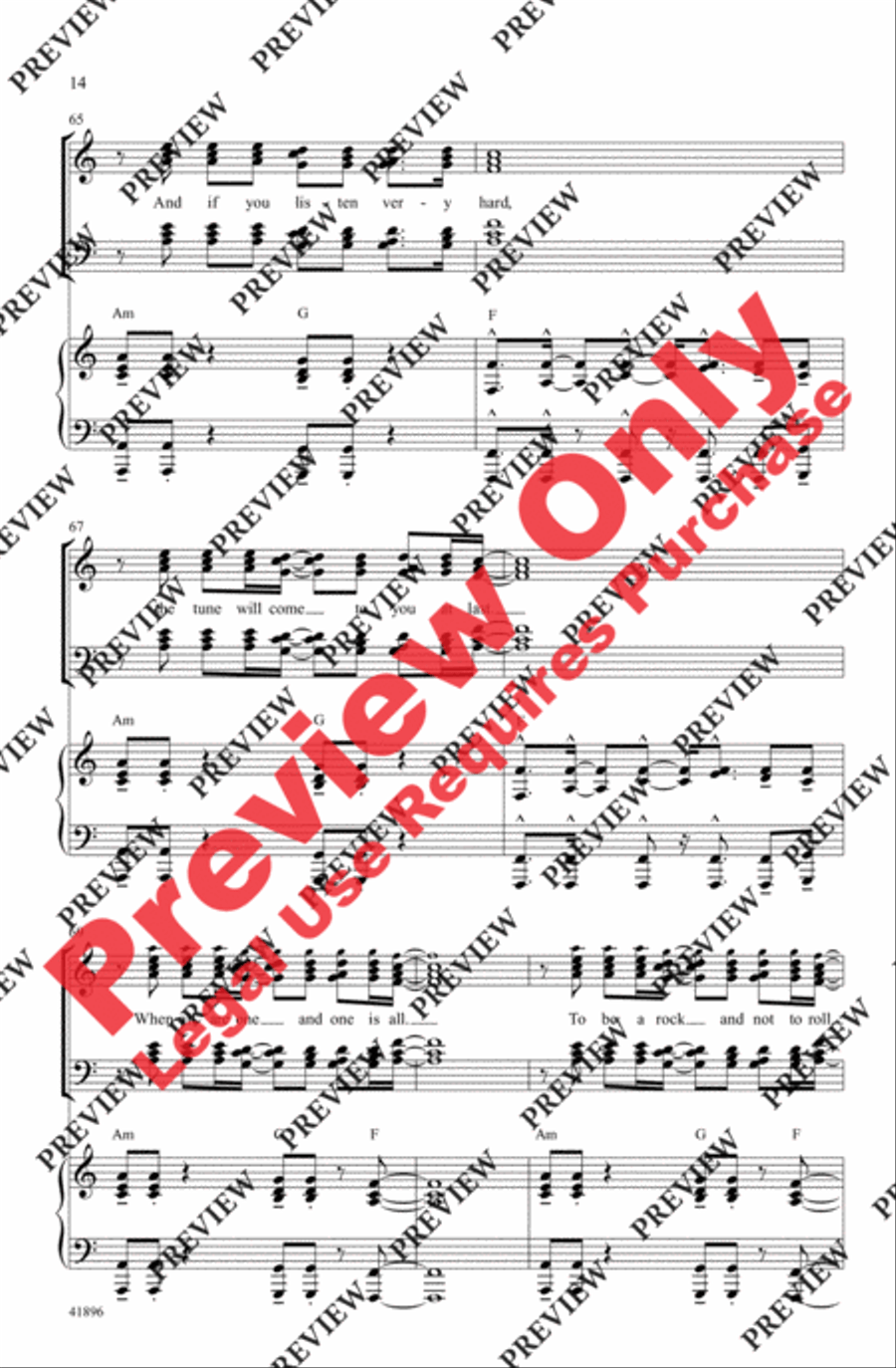 Stairway to Heaven 4-Part scores gallery preview page 13