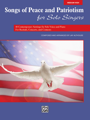 Book cover for Songs of Peace and Patriotism for Solo Singers