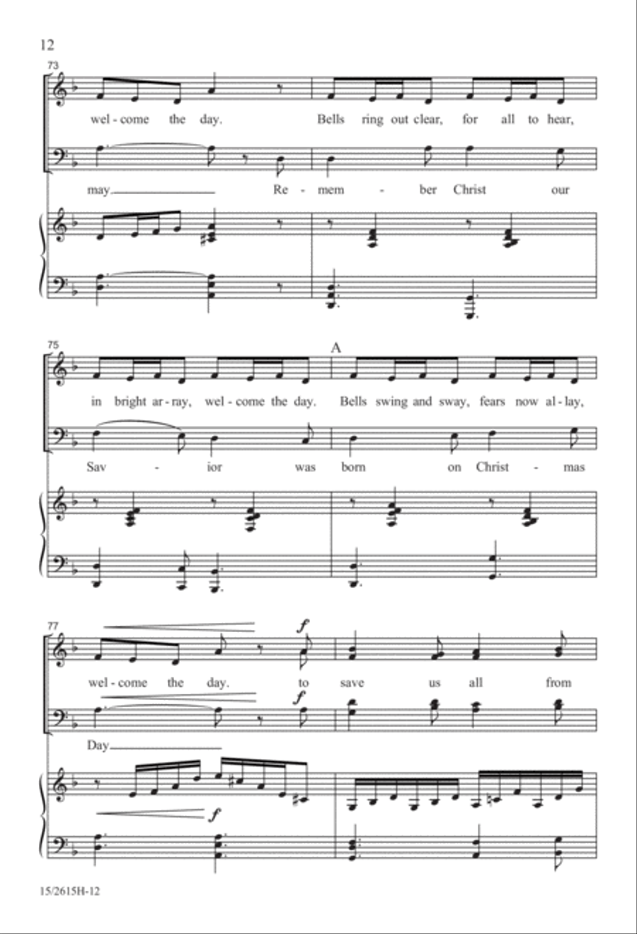 Rejoice! Rejoice! 4-Part scores gallery preview page 12