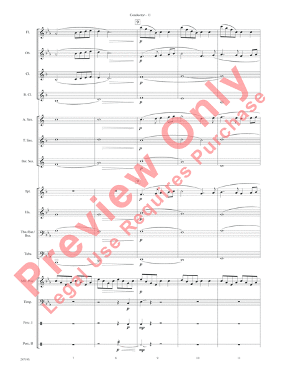Harry Potter and the Goblet of Fire, Themes from Concert Band scores gallery preview page 13