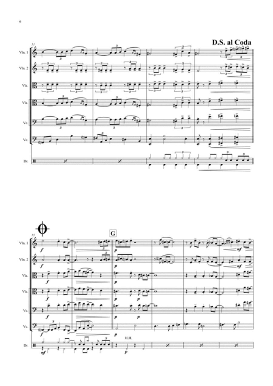 Michelle String Quintet scores gallery preview page 6