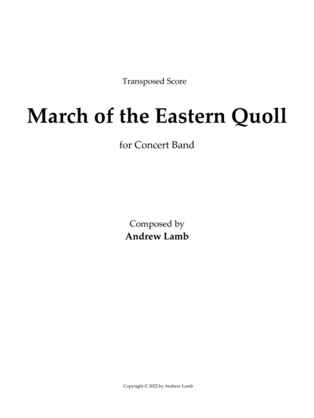 March of the Eastern Quoll image number null