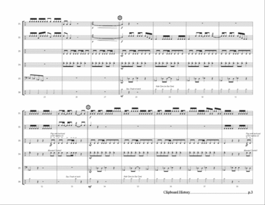 Clipboard History Set of Parts scores gallery preview page 2