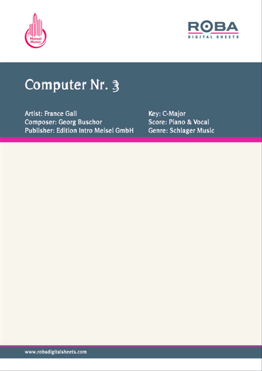 Computer Nr. 3 Voice scores gallery preview page 1