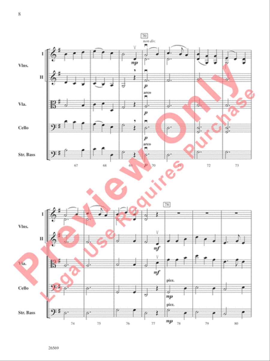A Westward Journey and Jubilee String Orchestra scores gallery preview page 9