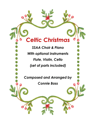 Celtic Christmas SSAA and piano with optional instruments