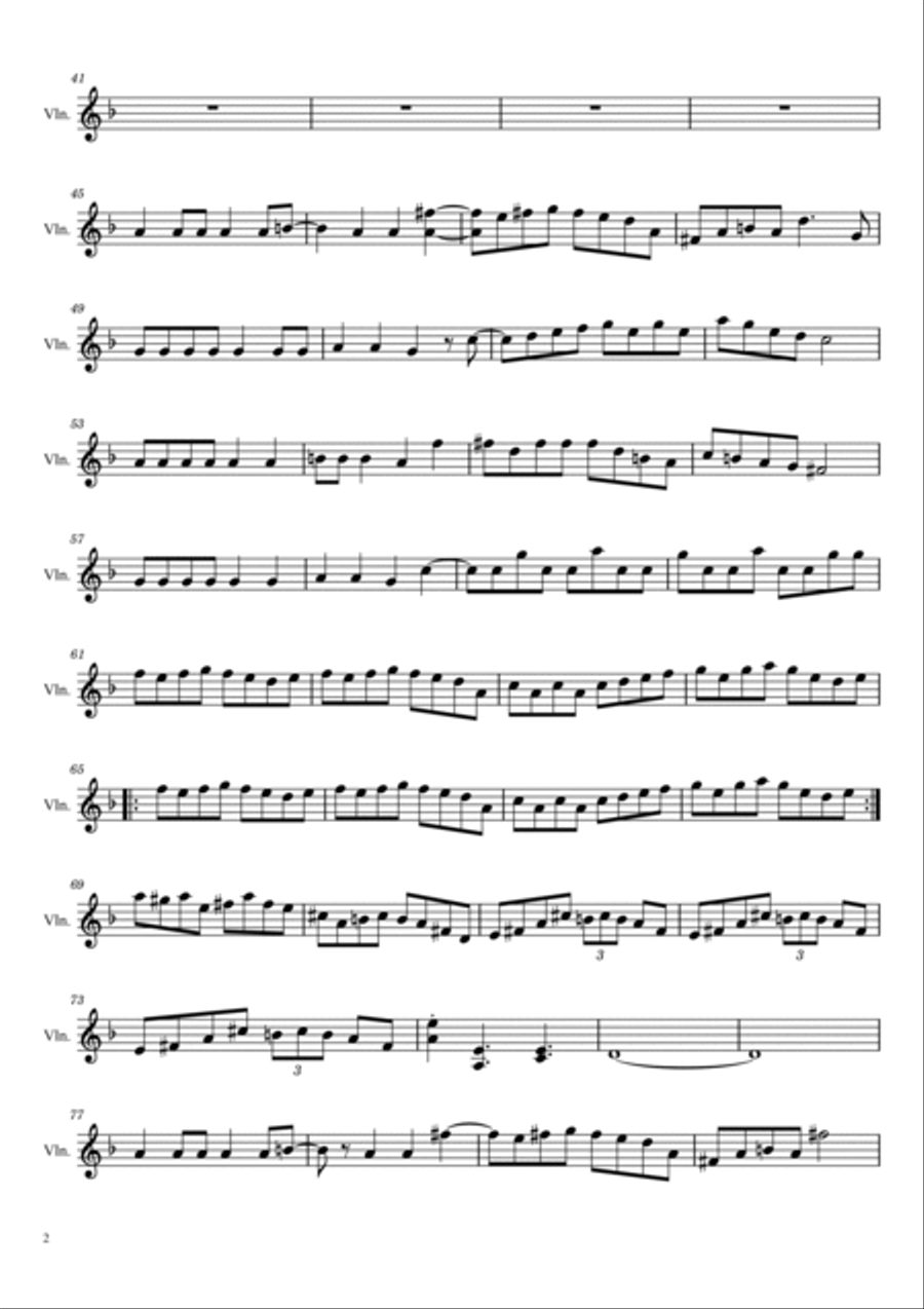 The Devil Went Down To Georgia Violin Solo scores gallery preview page 2