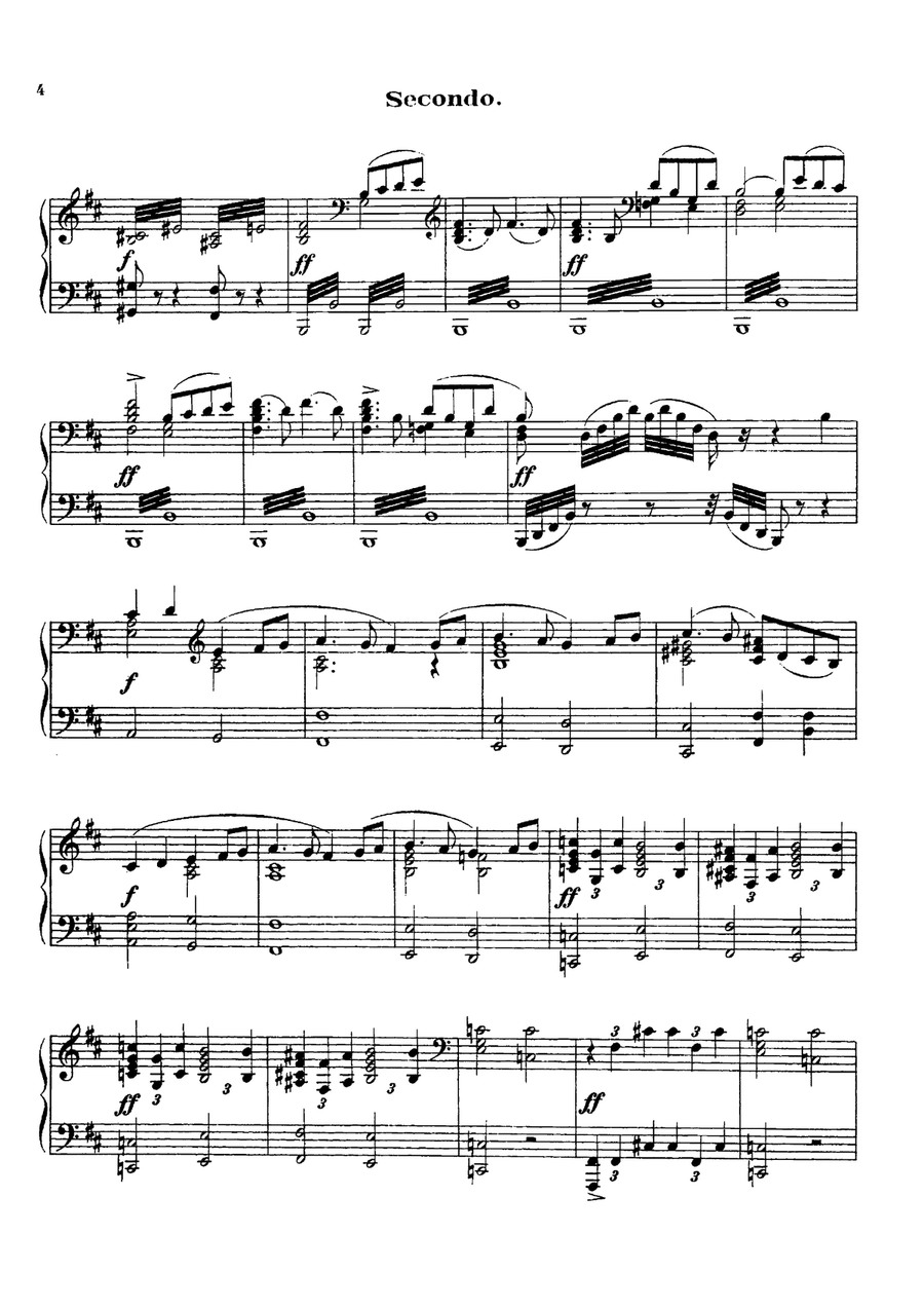 Tchaikowsky from Swan Lake Suite, for piano duet(1 piano, 4 hands), PT804 1 Piano, 4-Hands scores gallery preview page 3
