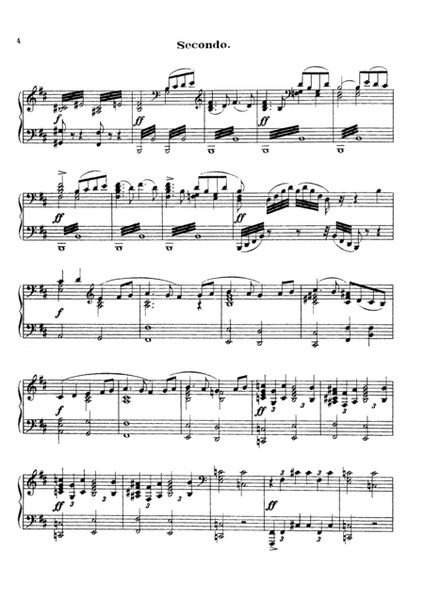 Tchaikowsky from Swan Lake Suite, for piano duet(1 piano, 4 hands), PT804