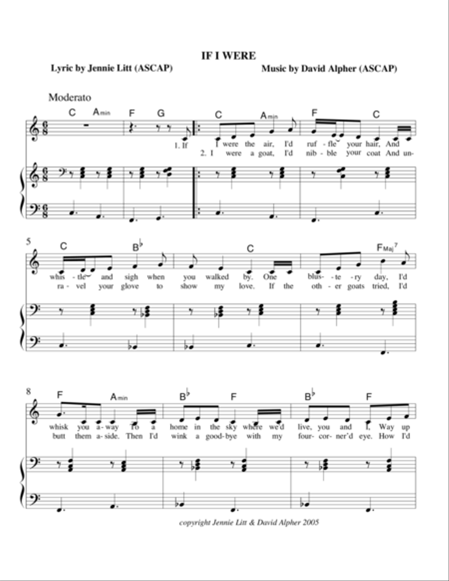 If I Were Voice scores gallery preview page 1