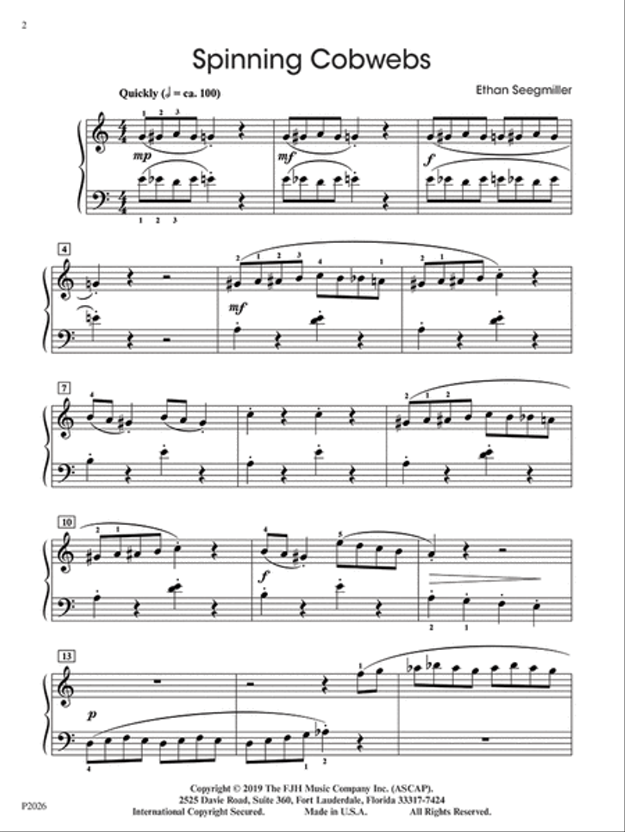Spinning Cobwebs Spinning Cobwebs Piano Solo scores gallery preview page 2