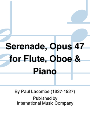 Serenade, Opus 47 For Flute, Oboe & Piano