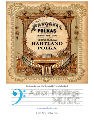 Book cover for Hartland Polka - for "Hungry Five" Polka Band
