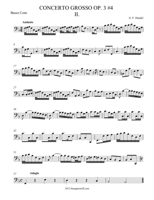 Concerto Grosso Op. 3 #4 Movement II.