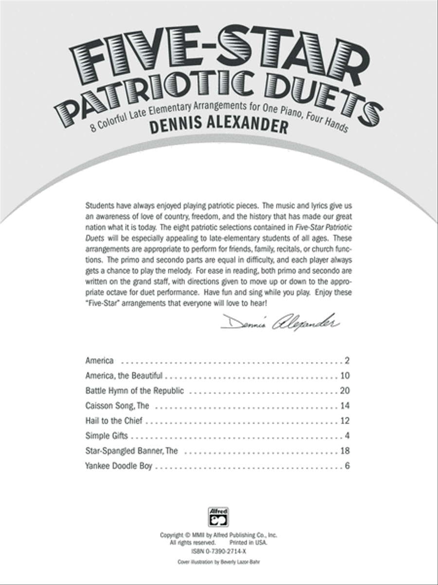 Five-Star Patriotic Duets Small Ensemble scores gallery preview page 2