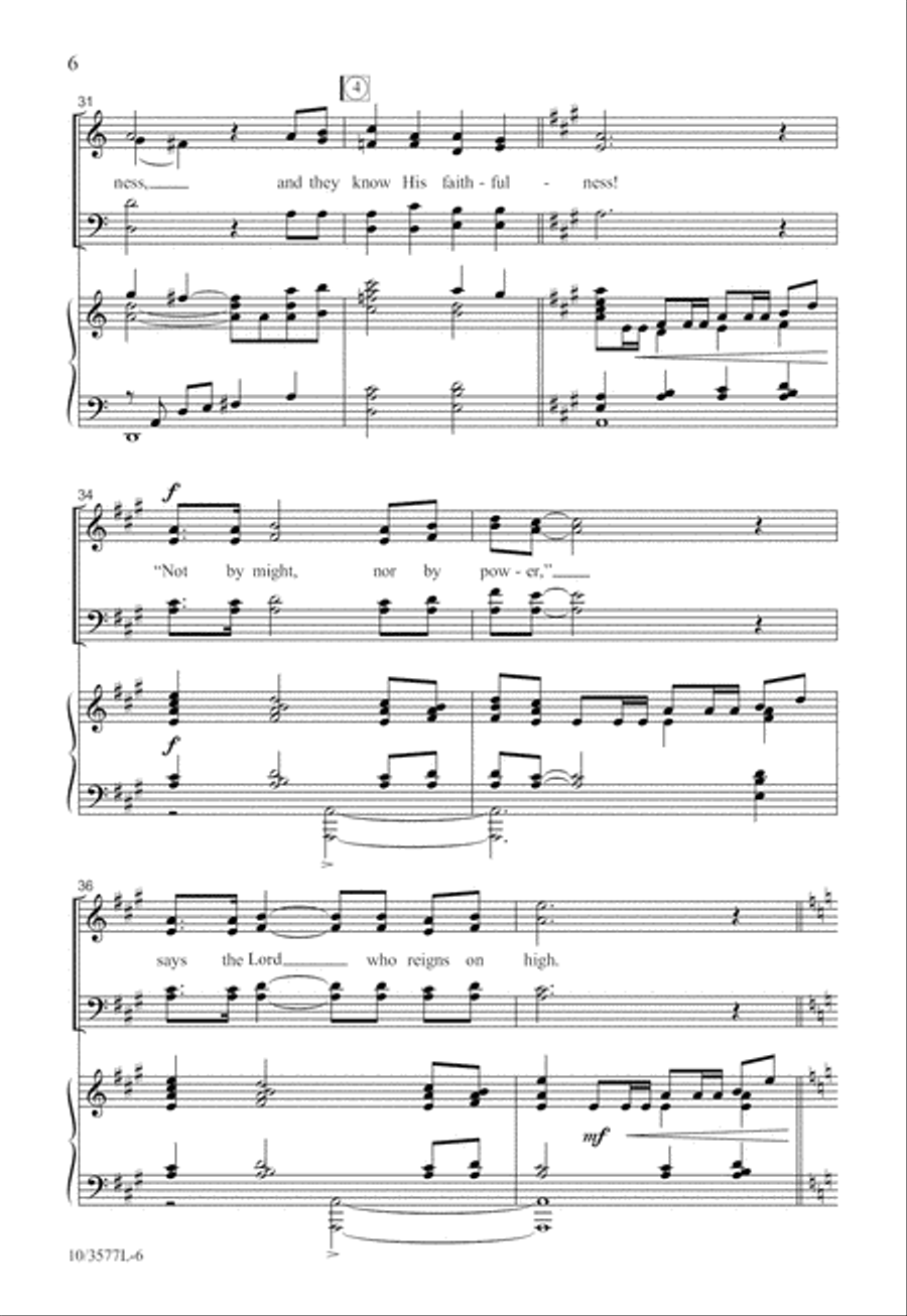 Not by Might, Nor by Power 4-Part scores gallery preview page 6